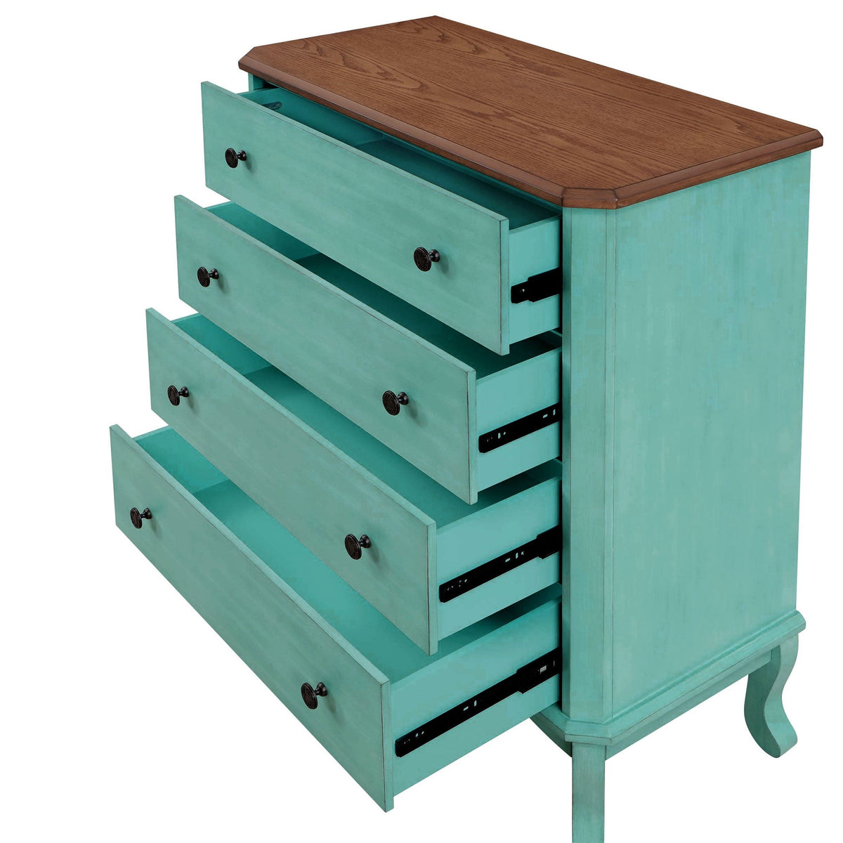 Dresser in teal view 3