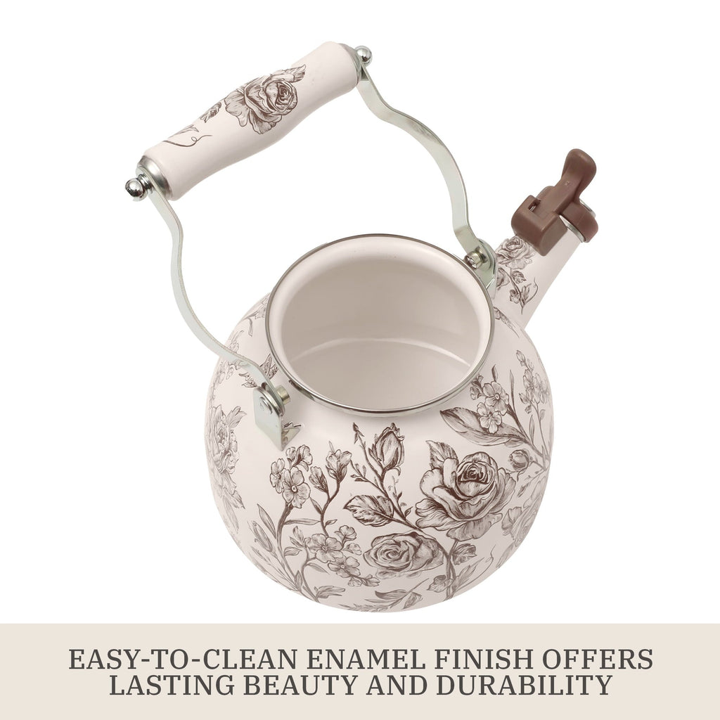 Tea kettle in brown view 7