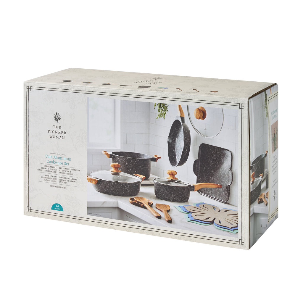 Cookware set in charcoal speckle view 16