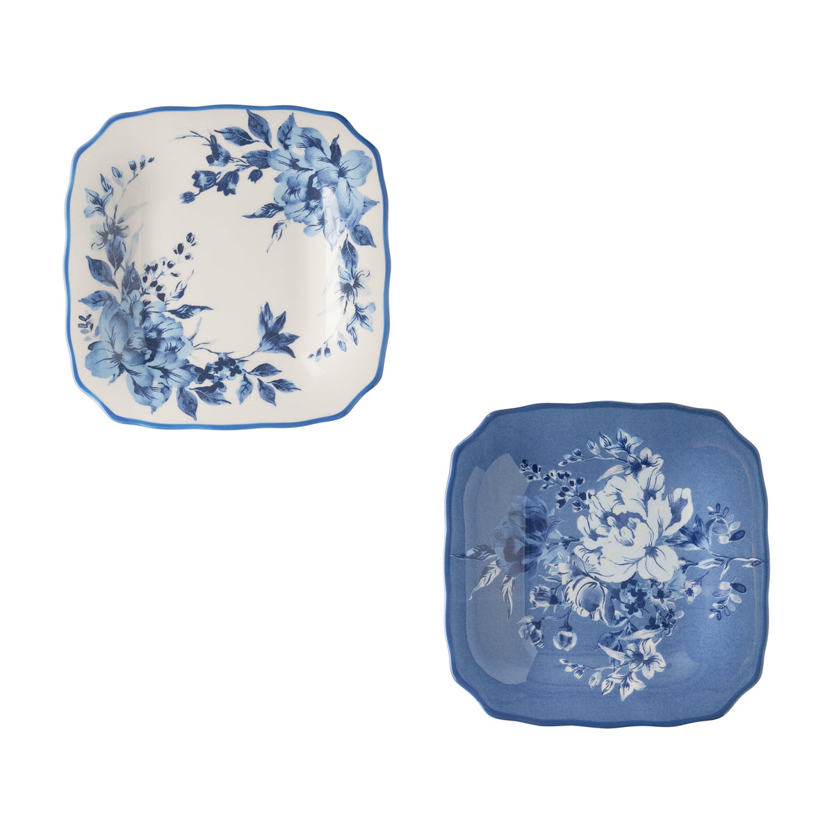 Appetizer plate set in blue view 4