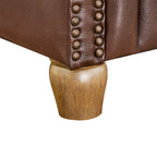 Recliner in whiskey brown view 10