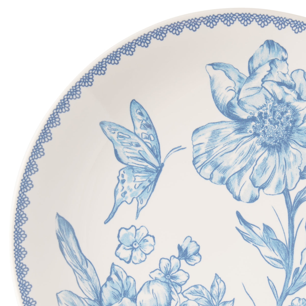 Appetizer plate set in blue view 6