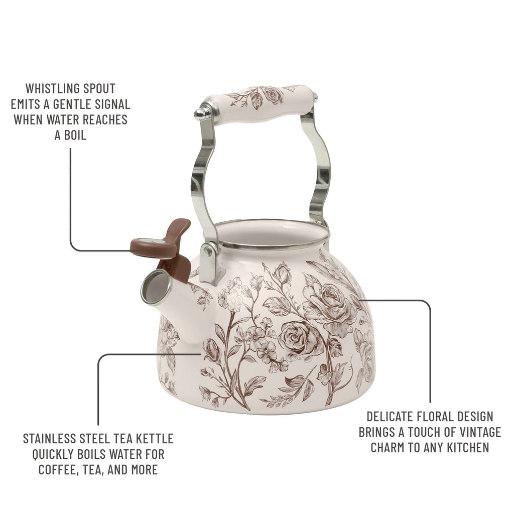 Tea kettle in brown view 5