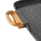 Double griddle in charcoal speckle view 4