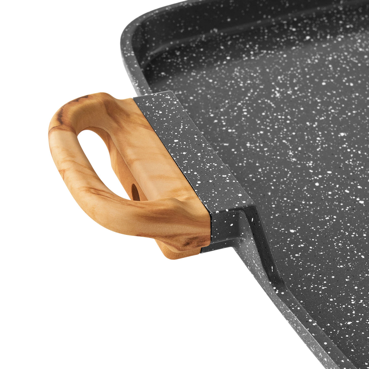 Double griddle in charcoal speckle view 4