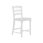 Counter stool set in white view 10