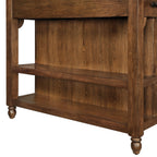 Kitchen island in homestead brown view 9