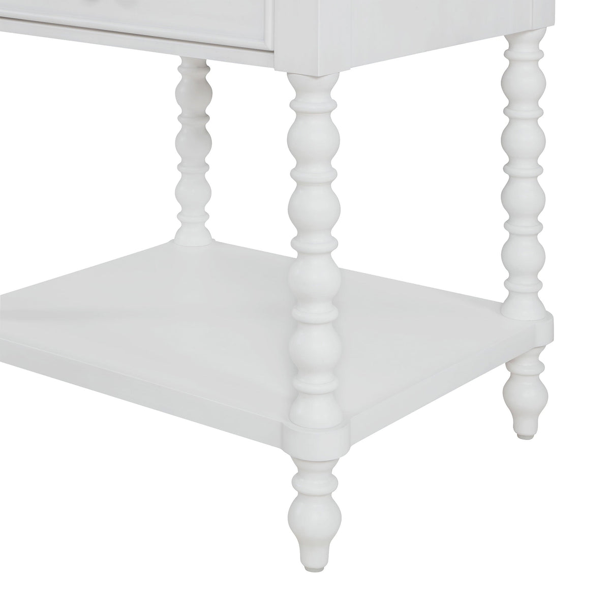 Nightstand in white view 5