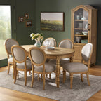 Dining chair set in heirloom wheat view 8