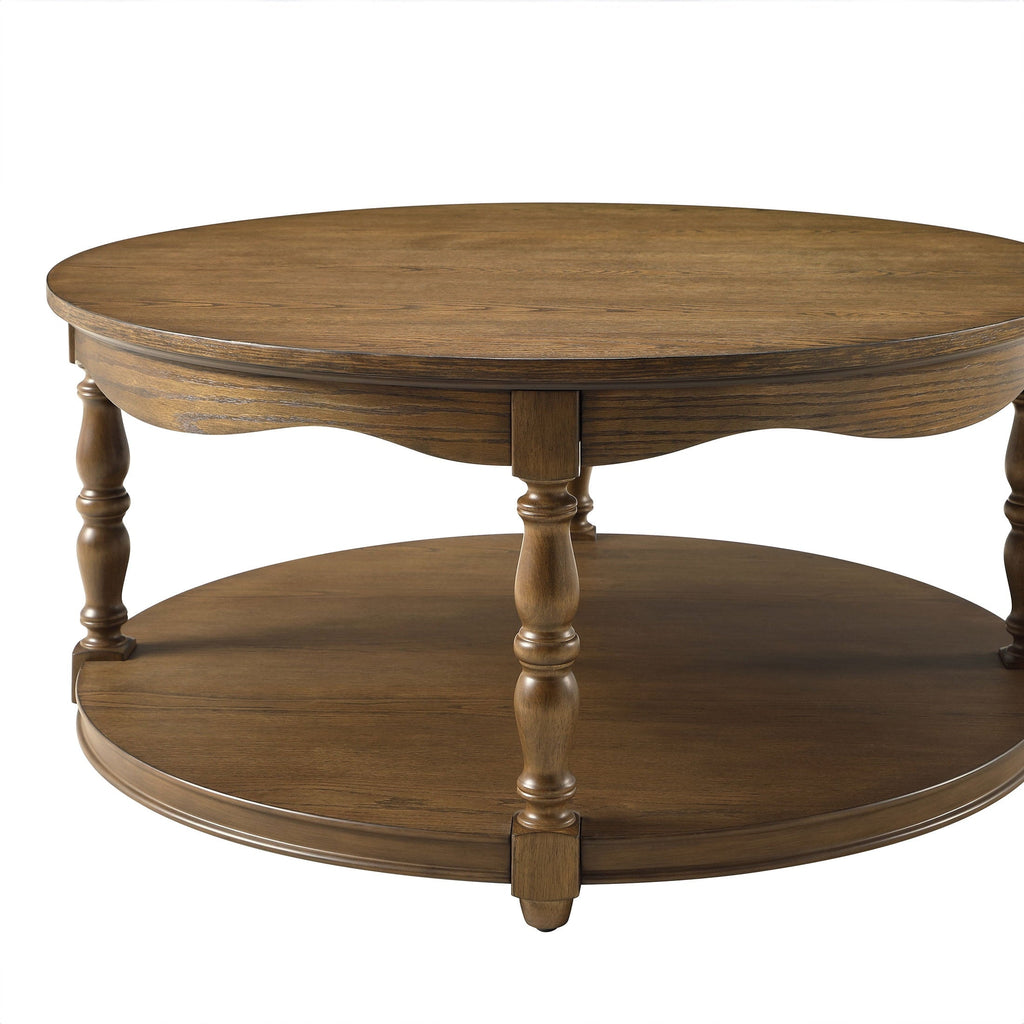 Coffee table in heirloom brown view 6
