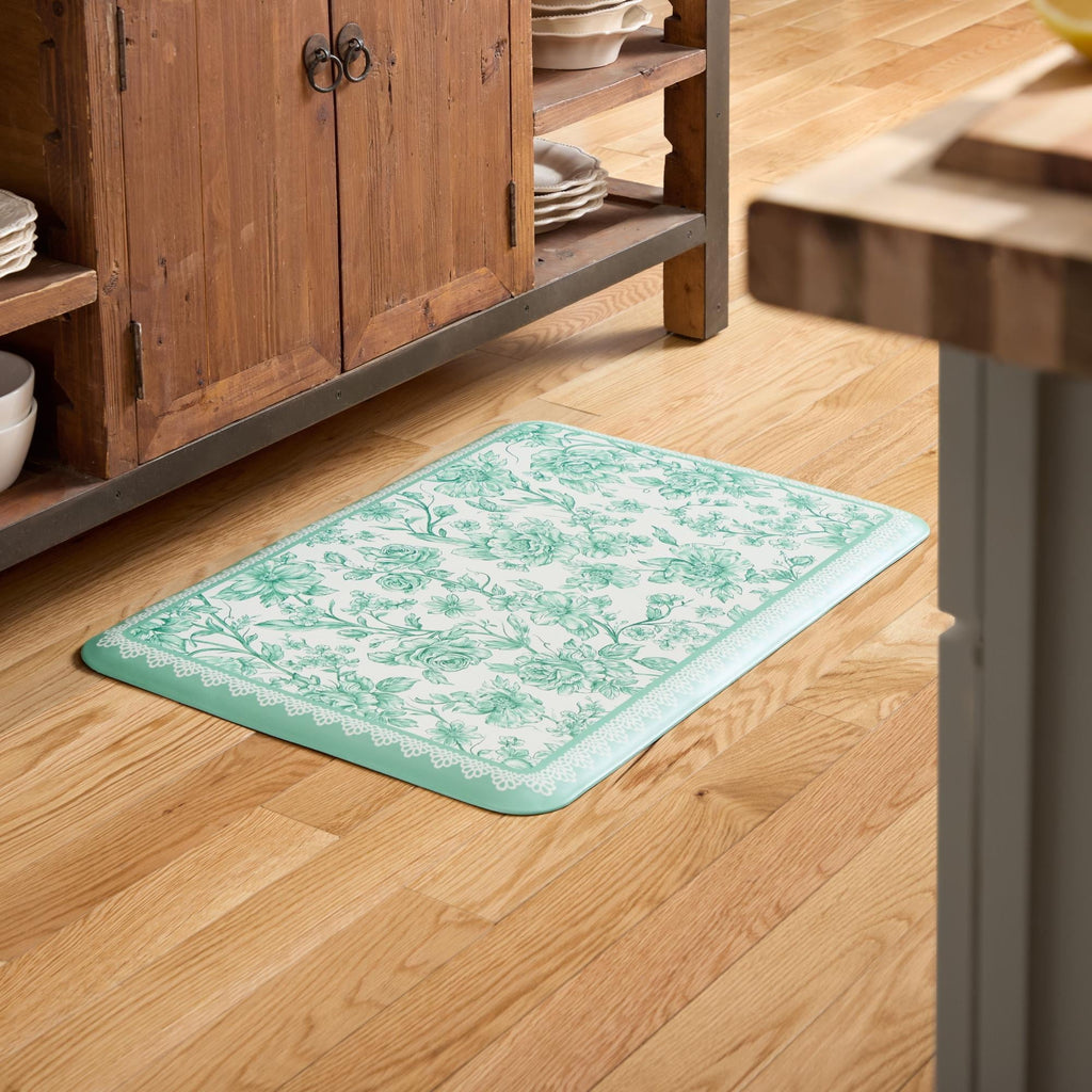 Kitchen mat in green view 3