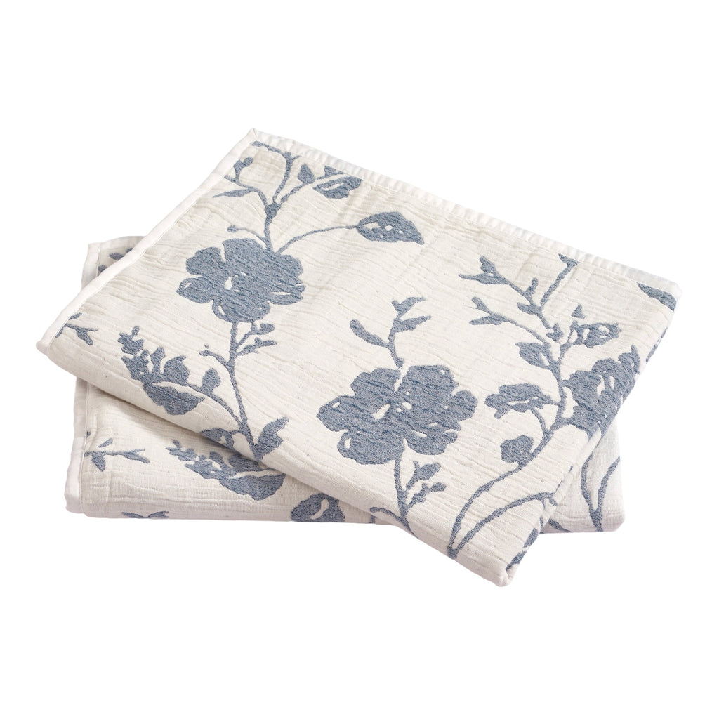 Pillow sham set in blue dust view 5