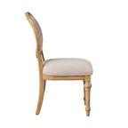 Dining chair set in heirloom wheat view 11