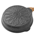 Fry pan set in charcoal speckle view 5