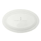 Serving platter in white view 6