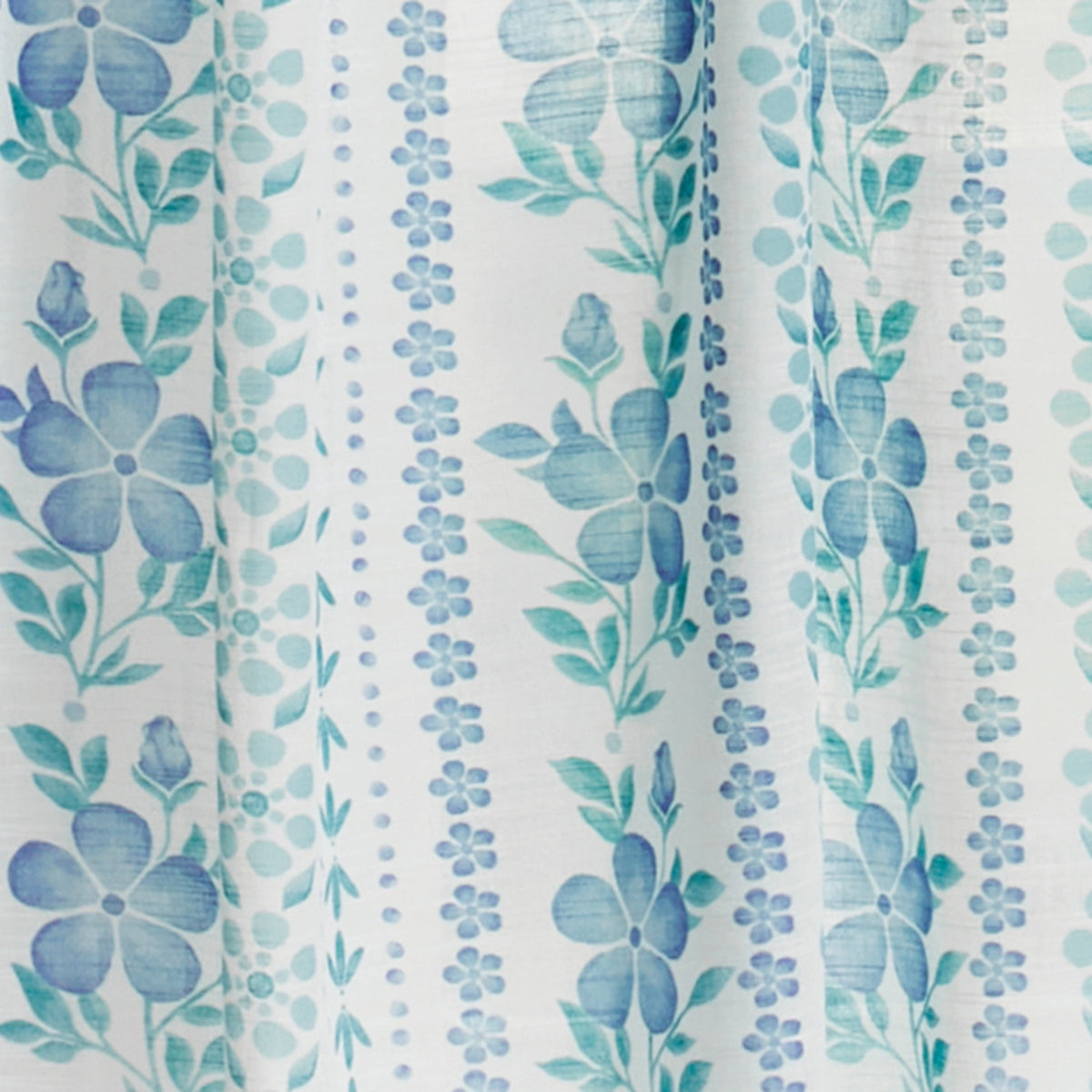Curtain panel pair in blue view 4