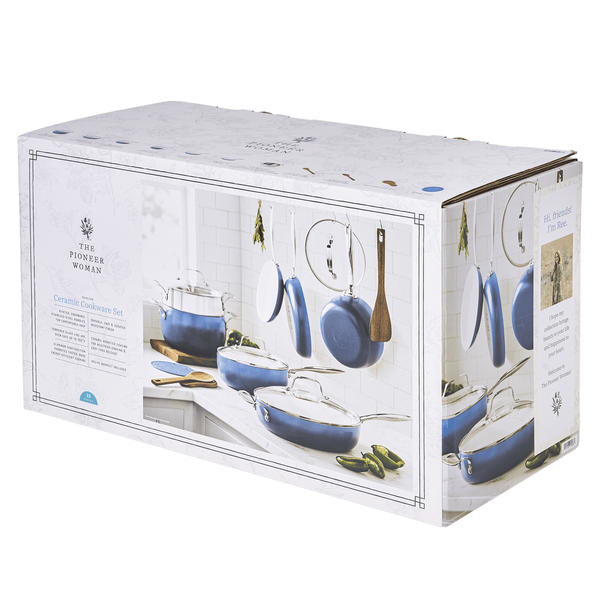 Cookware set in denim blue view 8