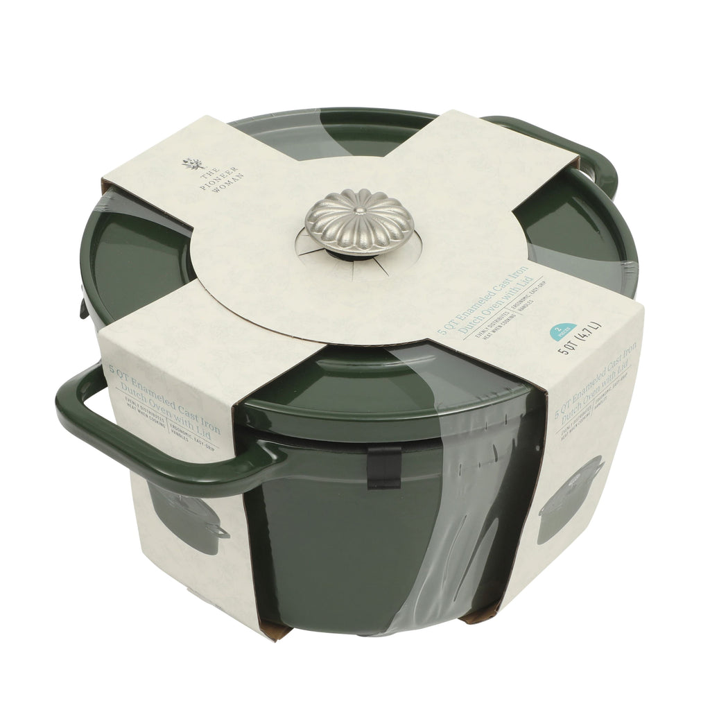 Dutch oven in dark green view 19