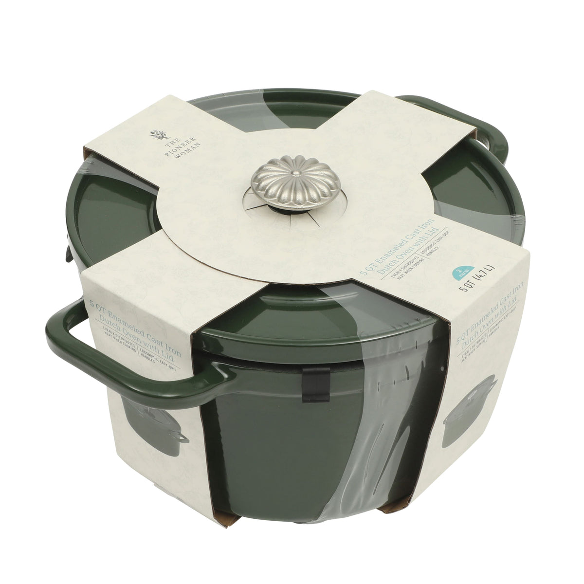 Dutch oven in dark green view 19
