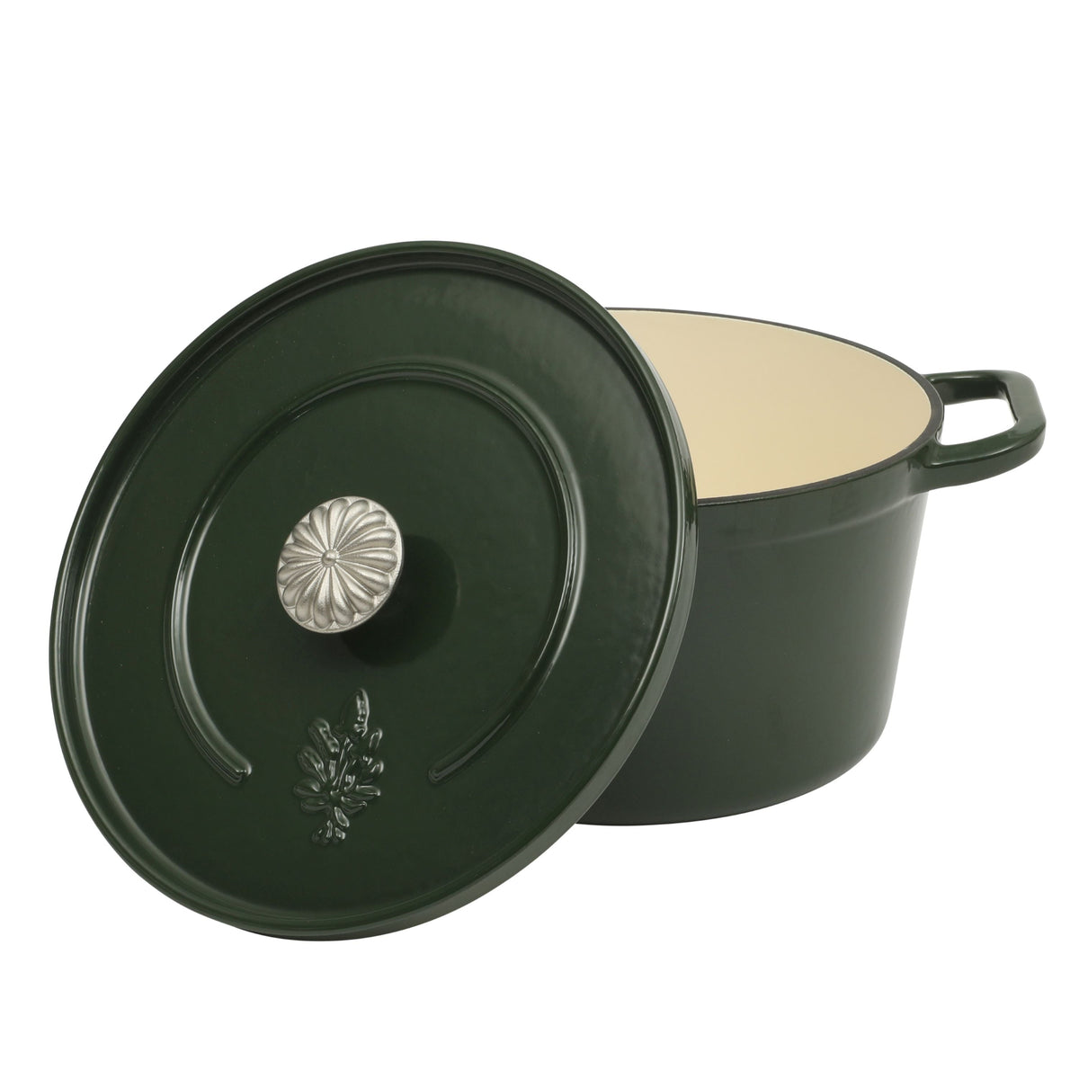 Dutch oven in dark green view 11
