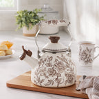 Tea kettle in brown view 8