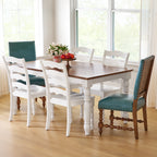 Dining chair set in turquoise view 5