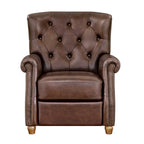 Recliner in whiskey brown view 11