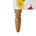 Ottoman in white view 8
