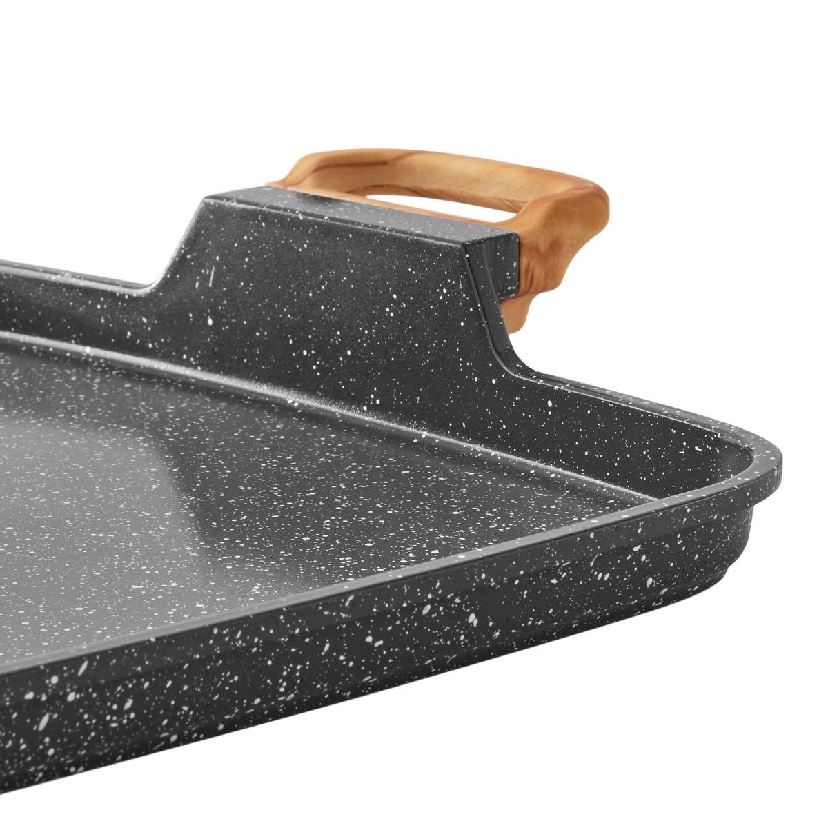 Double griddle in charcoal speckle view 3