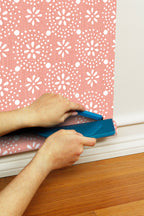Peel and stick wallpaper in green view 8
