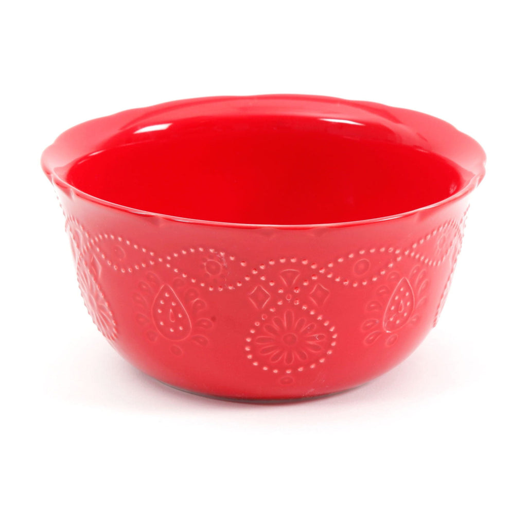 Dinnerware set in red view 6