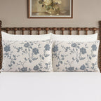 Pillow sham set in blue dust view 2
