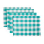 Table linen set in teal view 2