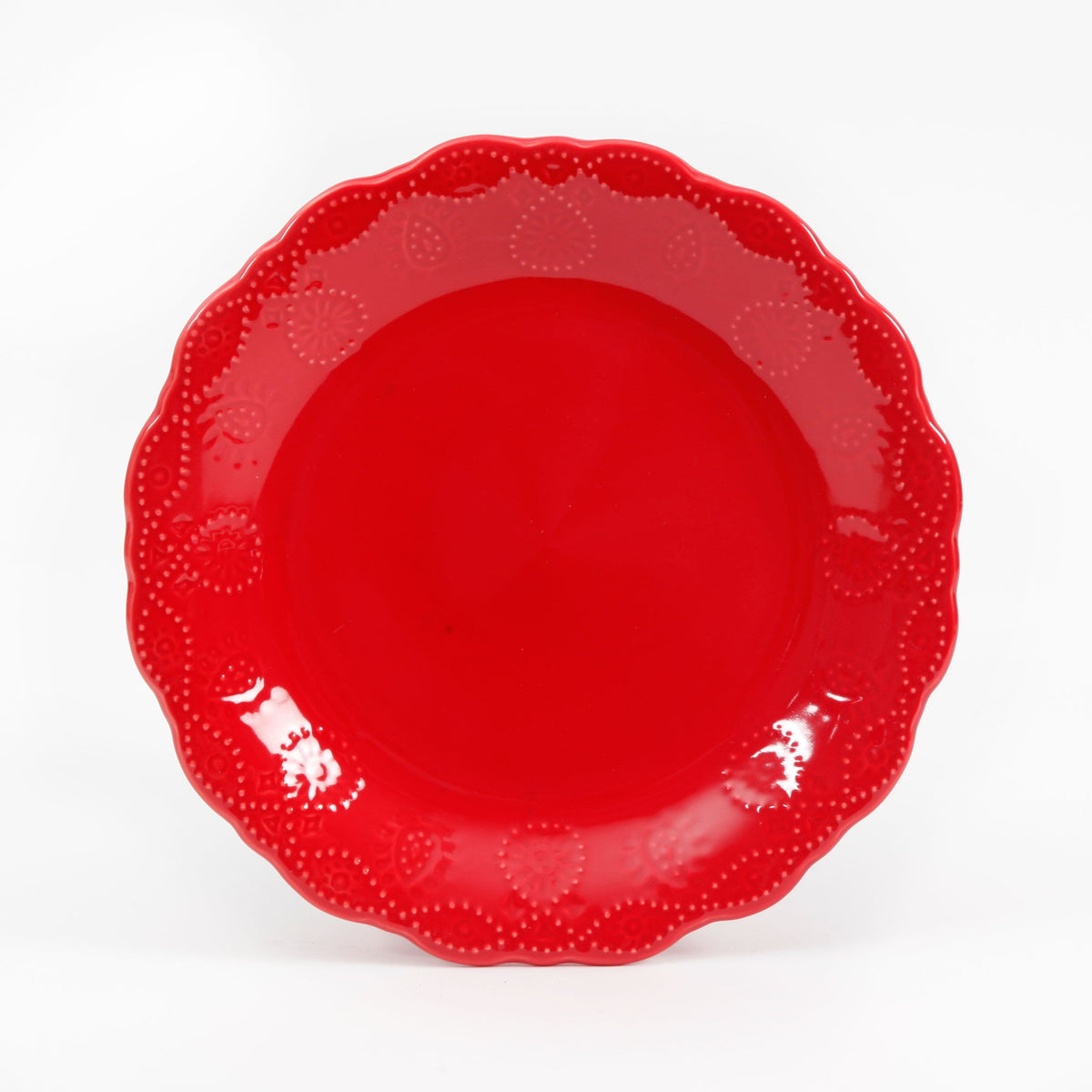 Dinnerware set in red view 4