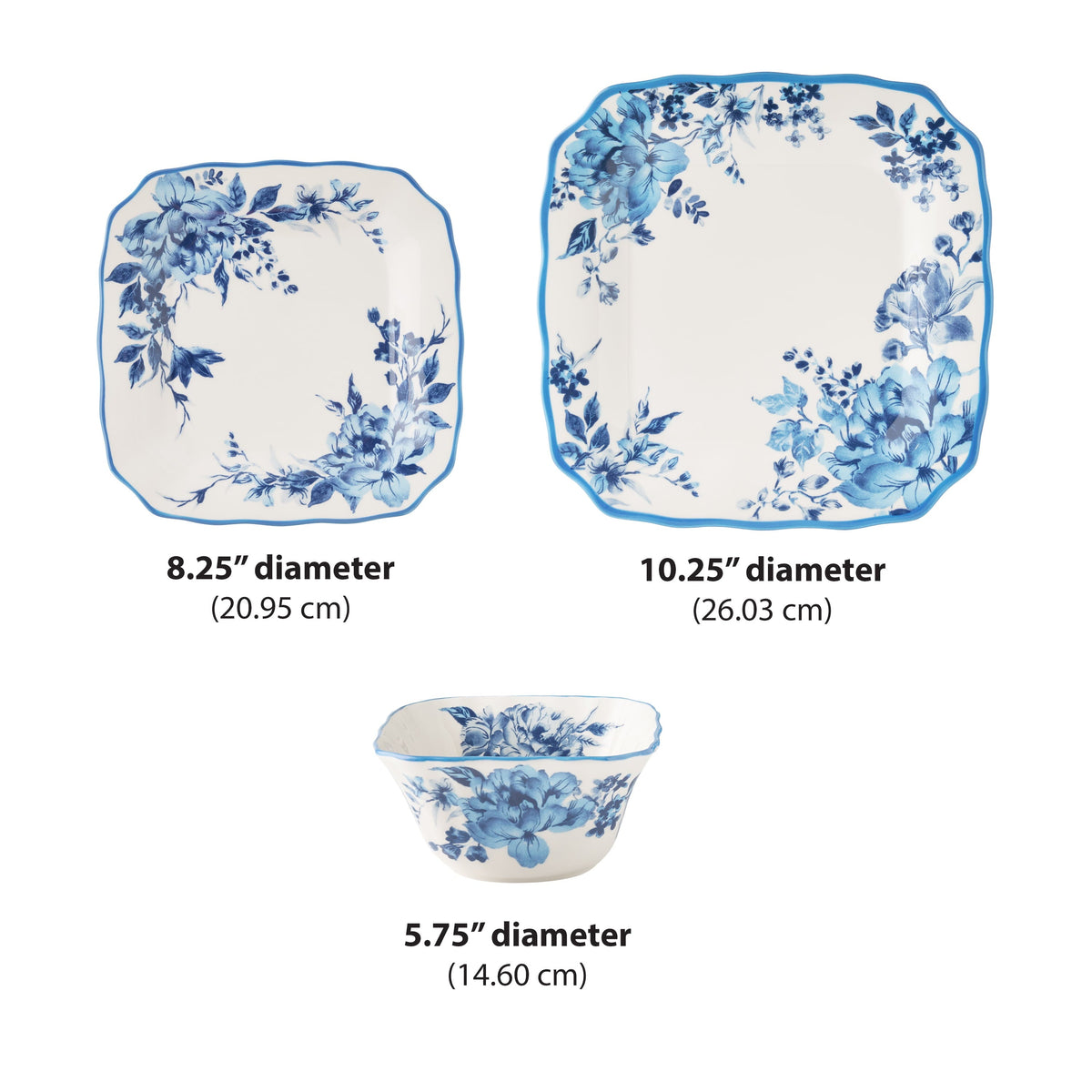 Dinnerware set in blue view 3