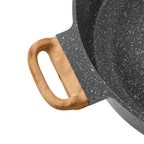 Jumbo cooker saute pan in charcoal speckle view 5