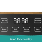 Air fryer in linen speckle view 8