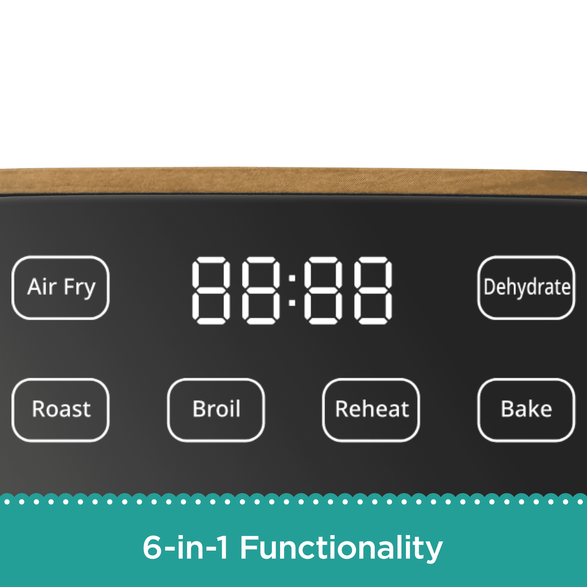 Air fryer in linen speckle view 8